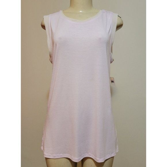 ATHLETA WOMEN'S BLUSH PINK T-SHIRT TOP TANK SIZE L #956 - Picture 1 of 9